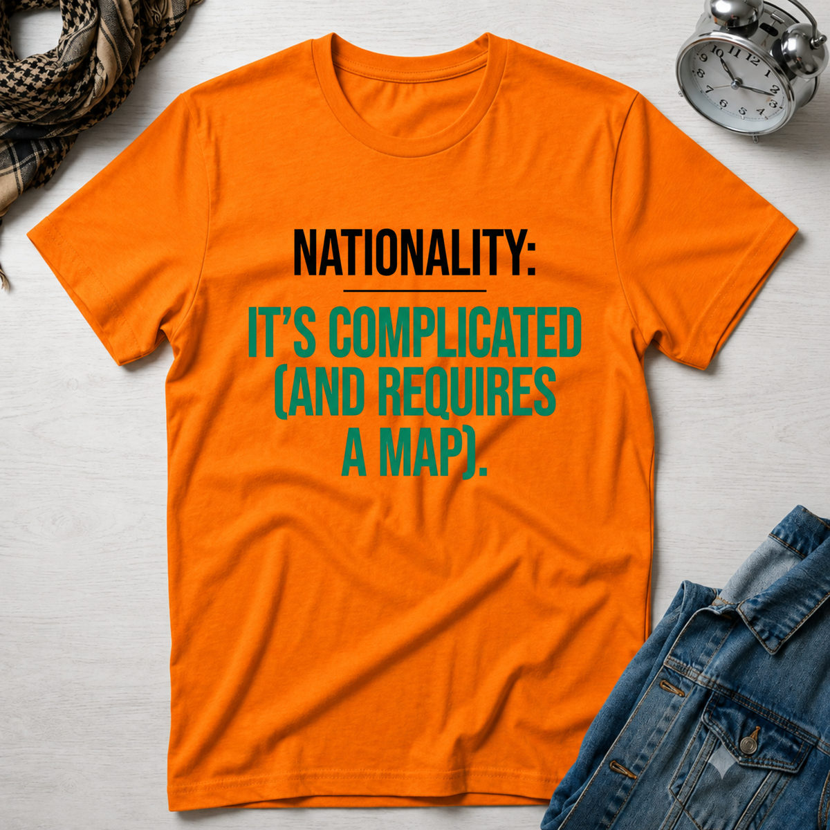 Nationality: It's Complicated (And Requires A Map) T-Shirt
