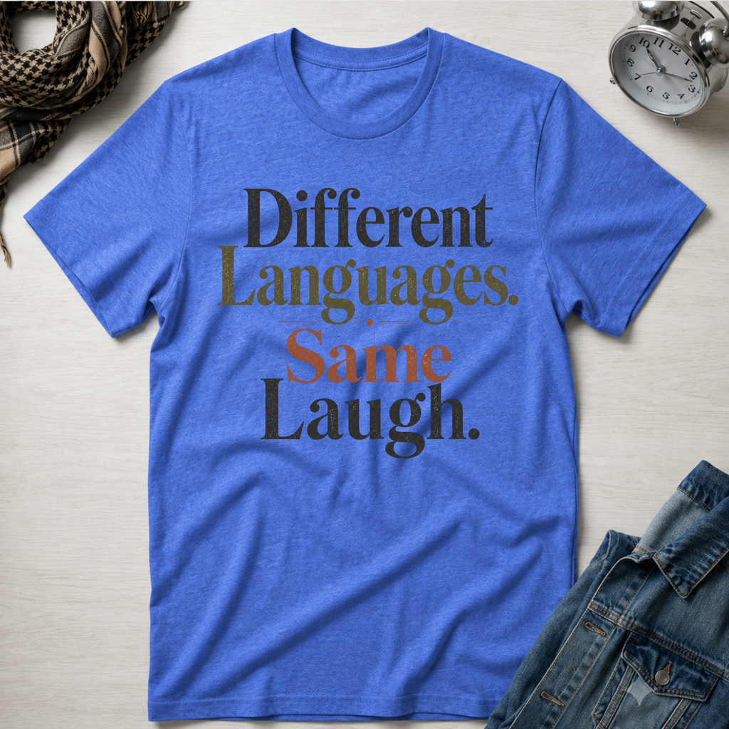 Different Languages, Same Laugh T-Shirt