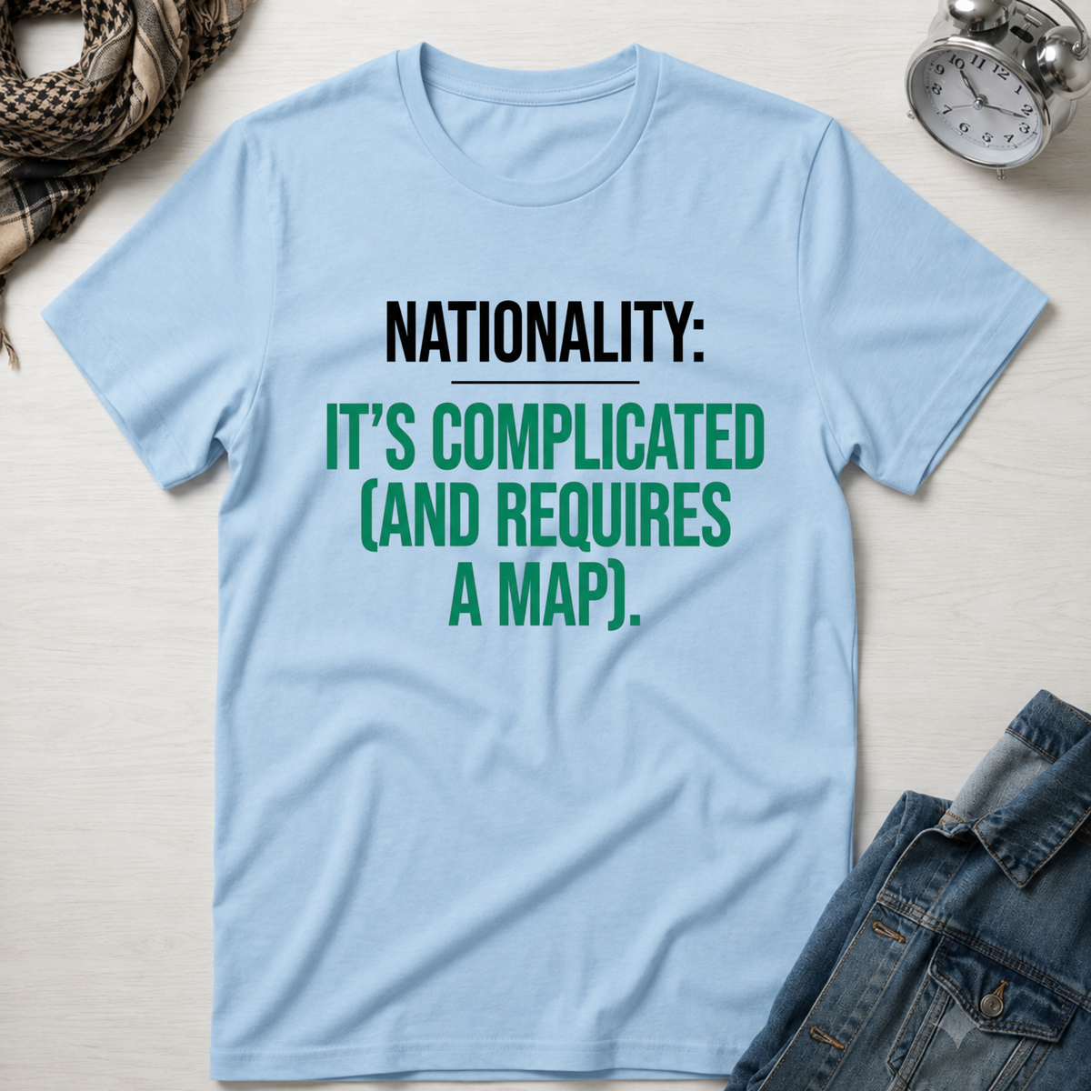 Nationality: It's Complicated (And Requires A Map) T-Shirt