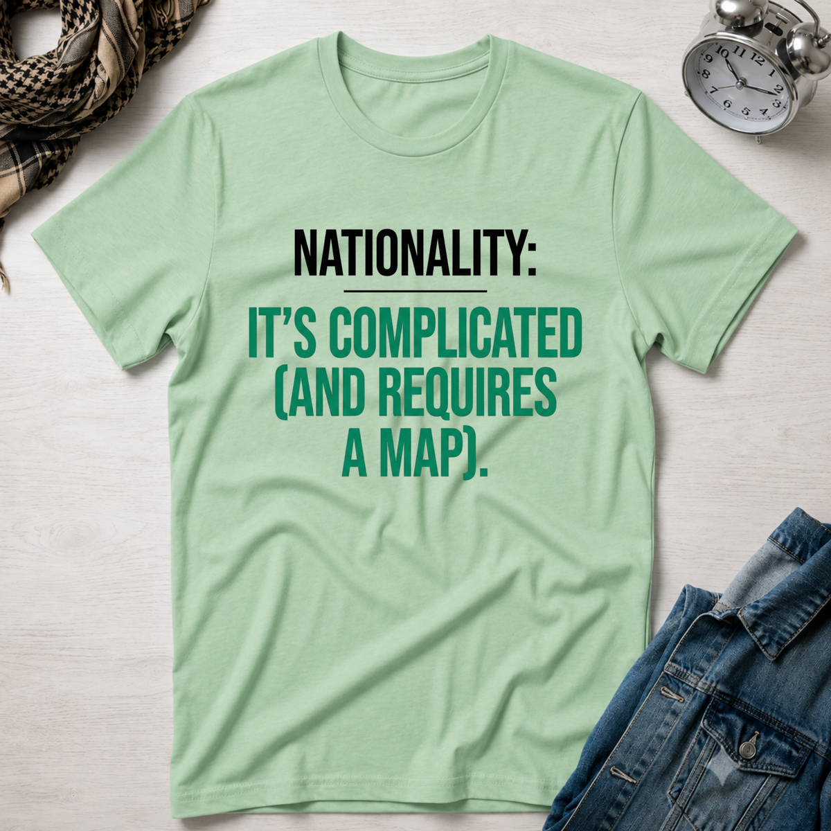 Nationality: It's Complicated (And Requires A Map) T-Shirt