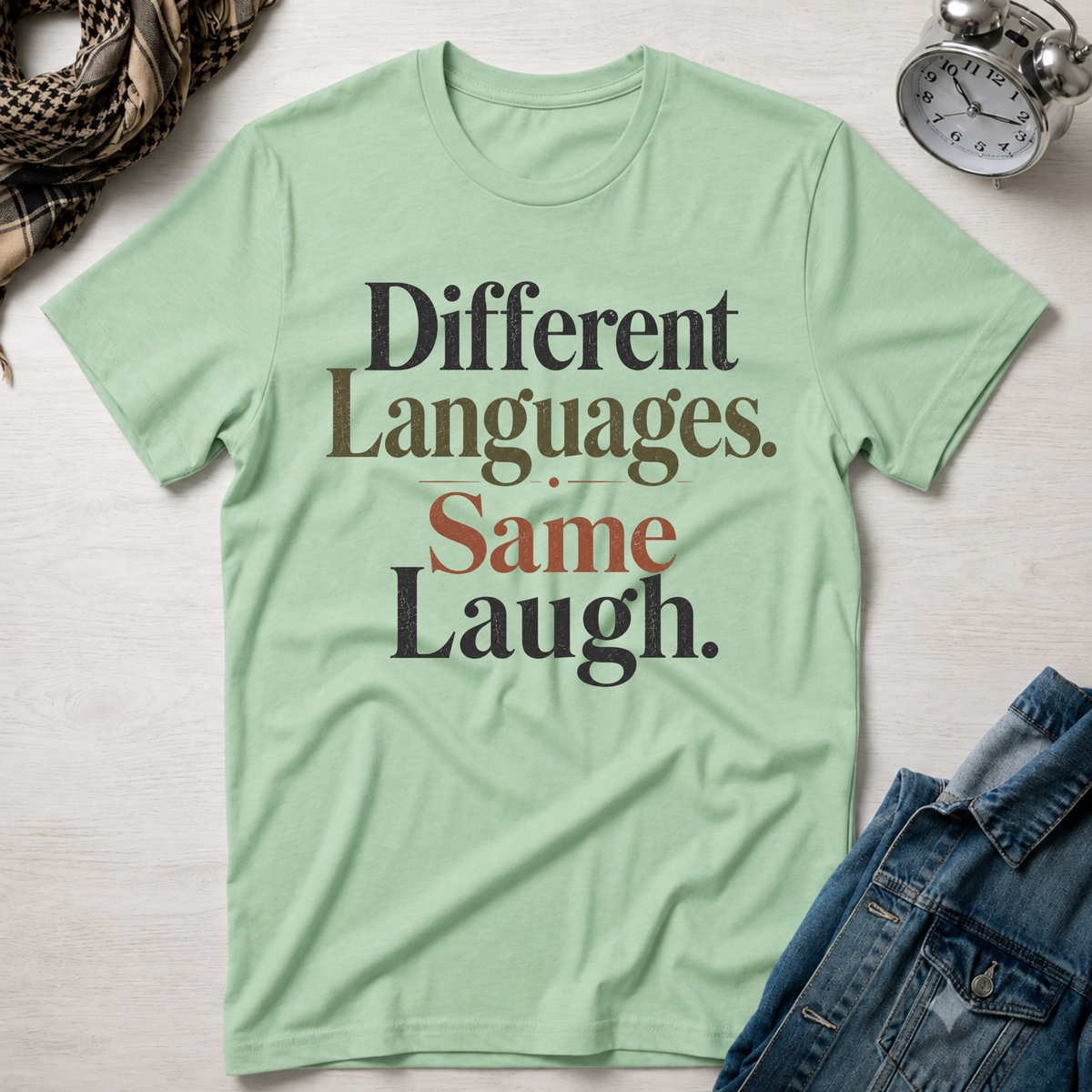 Different Languages, Same Laugh T-Shirt