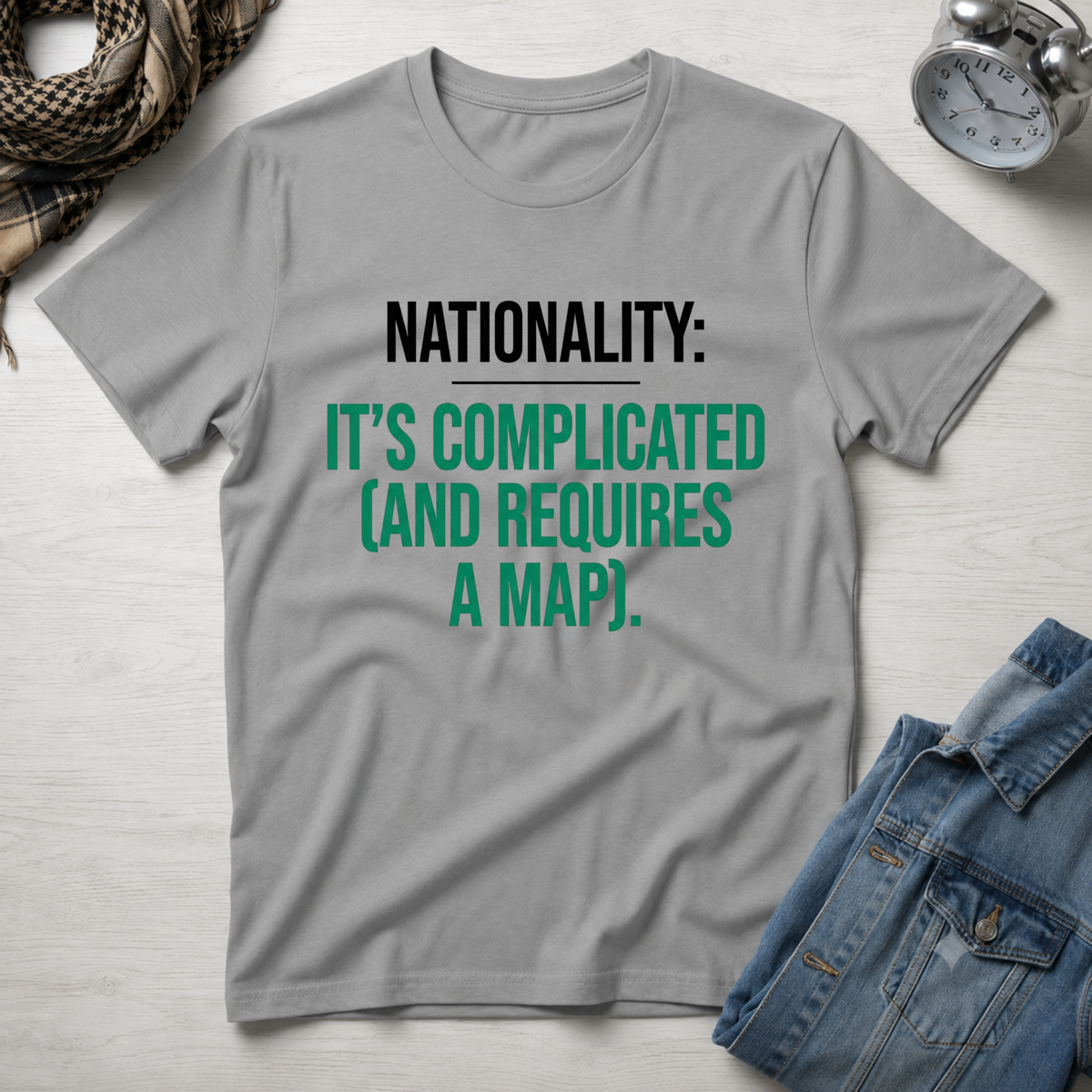 Nationality: It's Complicated (And Requires A Map) T-Shirt